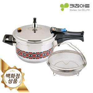 [키친아트]EX 스텐 압력밥솥 찜기세트 5.5L (IH인덕션겸용)