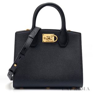[FERRAGAMO] 페라가모 스튜디오 스몰 박스백 21-1424 NERO