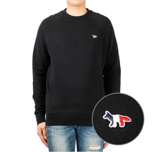 [메종키츠네] (FM00322KM0001 BLACK) 남성 트리컬러 폭스 맨투맨