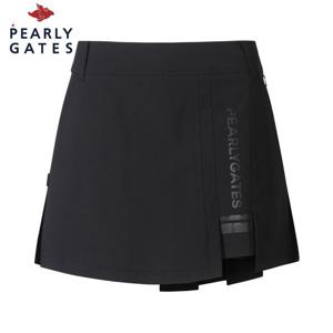 [파리게이츠] [냉감]여성 워딩 로고 백 플리츠 큐롯 스커트