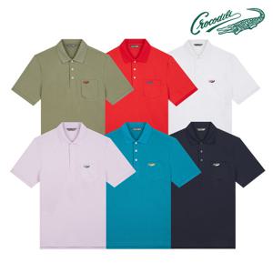 [크로커다일] 솔리드 요꼬 카라 티셔츠 CDAA9TP2701