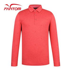 [팬텀] 남성 쿨링 믹셀 패턴 카라 긴팔 티셔츠