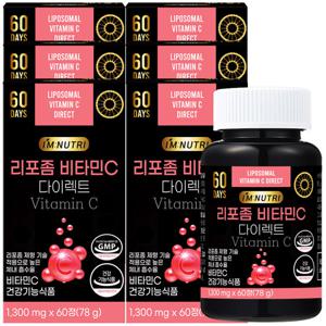 아임뉴트리 리포좀 비타민C 다이렉트 1300mg x 60정 6박스