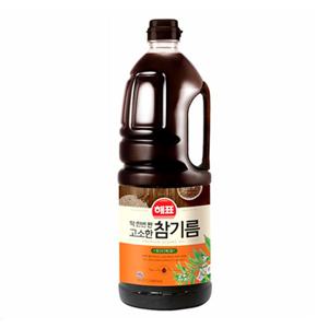 [해표] 고소한 참기름 1.8L 업소용 대용량