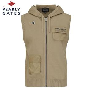 [파리게이츠] [가격 인하] 여성 바니 플랩 포켓 후드 니트 베스트