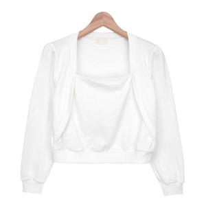 [스콰즈]스콰즈 여자 맨투맨 크롭 볼레로 긴팔티셔츠 SNGT002