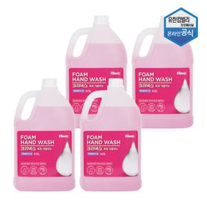 크리넥스 촉촉 핸드워시 내츄럴허브향 4L x 4개 대용량 56055