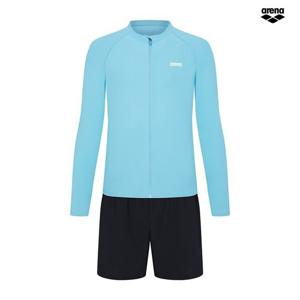 아레나남자성인이니셜레저짚업 래쉬가드 세트A4BM1PC02MNT