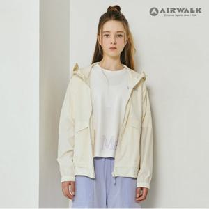[에어워크 주니어]여아 주니어 메종 베이직 바람막이 후드점퍼