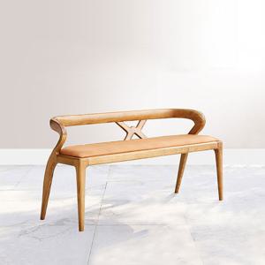 스코나 메디나 북유럽 애쉬 원목 2인 벤치 의자 1100