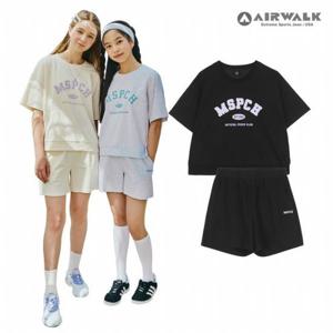 [에어워크 주니어]여아 주니어 바시티 그래픽 트레이닝 세트