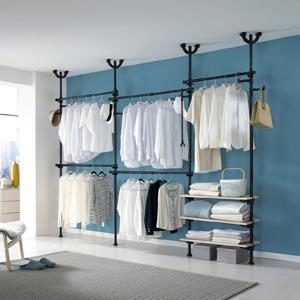 이지온 국민튼튼 EOB-406 Plus 고정식 시스템 드레스룸 선반 옷