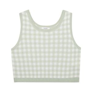 [에꼴리에]고방체크 뷔스티에 니트 조끼23b5087