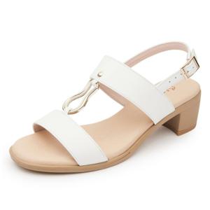 [금강제화(여성)]여성 르느와르 장식 쿠션 샌들 RENSAC4417K9 화이트