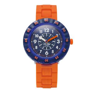 플릭플락 FCSP103 CITY OF LIFE ORANGEBRICK 아동 우레탄시계