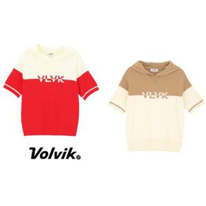 볼빅 여성 골프 블럭킹 반팔 후드 스웨터 VLKTO801