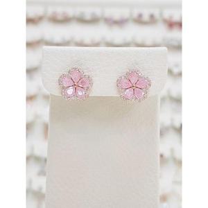 볼라레 세이브존03 볼라레 러블리 물방울 핑크 꽃귀걸이 AGspe1222A