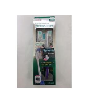 시스테마 치석케어 콤팩트 칫솔 2개입 기획 라이온 고급