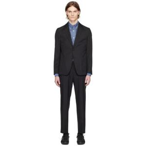 26 SS 보스 남성 블랙 슬림 핏 수트 231085M196001