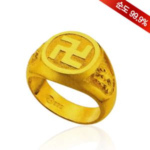 [골드모아] 순금 불교 만 반지 18.75g 24k [7461]