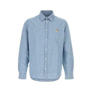 메종키츠네 긴팔 셔츠 MM00409WC5006P470 INDIGO DOM