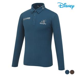 [디즈니골프]남성 넥 포인트 캐릭터 긴팔 카라 티셔츠 DO3MTS001