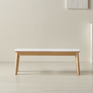 헤이몰리 하트 원목 벤치 의자 1200