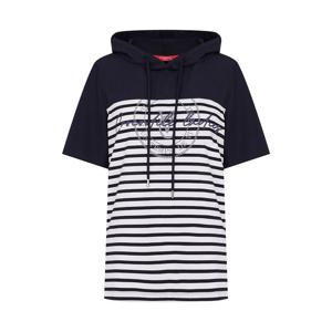 [택가 128,000원] 크로커다일레이디 선염 스트라이프 우븐 믹스 후드 티셔츠_CLDMTS209