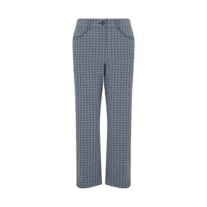 [택가 128,000원] 크로커다일레이디 체크패턴 솔리드 배색 일자핏 팬츠_CLDMPT114