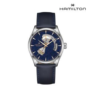 [해밀턴]재즈마스터 오픈하트 미드나잇 블루 42mm 레더 스트랩 H32705640