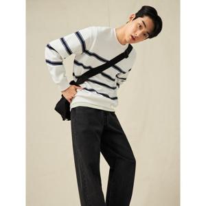 [신상40%OFF][빈폴멘] 스트라이프 스웨트 셔츠 아이보리 (BC5141C310)