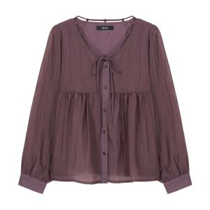 [에이비에프지]라운드넥 러블리 긴팔 블라우스 APY4HB40J