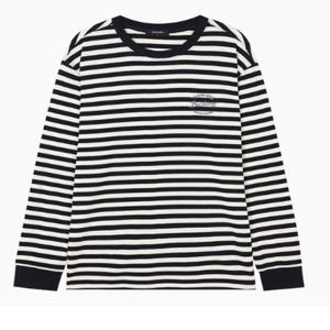 [버커루] 와플 스트라이프 라운드 티셔츠(B245TS050P)