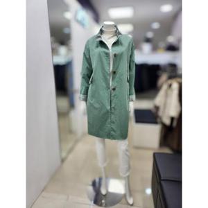 아르테 세이브존06 체크 칼라 배색 반코트 DQAPWU130