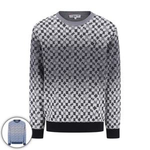 [마스터바니] 남성 자카드 로고 패턴 긴팔 니트 (411E1SR204)