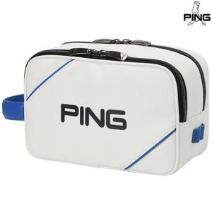 [양말증정]남성 파이핑 배색 파우치 111E1BG003_WH