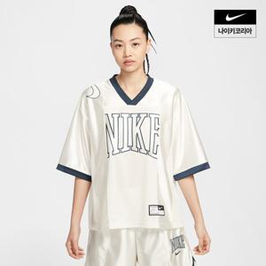 [나이키] 스포츠웨어 스트리트 여성 오버사이즈 반팔 그래픽 저지 HJ0281-133