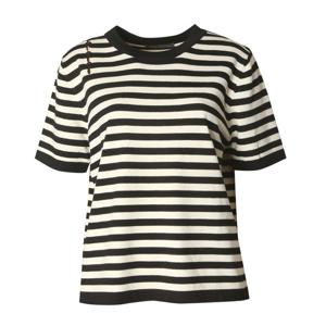 [르니앤맥코이(여성)]단추포인트 스트라이프 니트티(MM06KN501FJY)