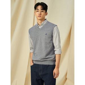 [빈폴멘] [Essential] V넥 베스트  그레이 (BC5151E033)