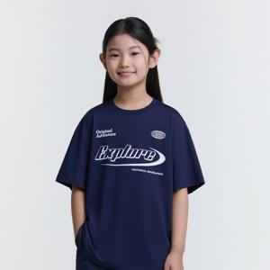 [내셔널지오그래픽키즈]K252UTS913 프로즌 에어로쿨 메쉬 반팔 NAVY