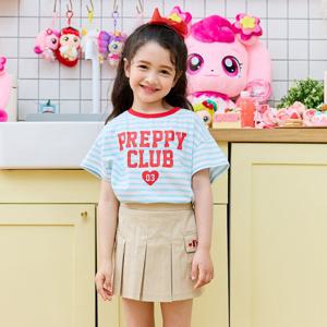 [프리미에팜]캐치티니핑 블루 프레피 스트라이프 반팔티