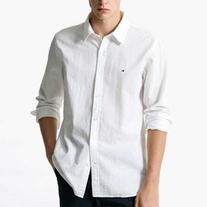 [타미힐피거 남성] 시어서커 솔리드 셔츠 T12F1WSH130MT2YCF