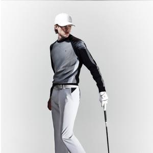 [레노마골프]25SS 남성 골조직 배색 라운드 니트  RMSRO1204-199