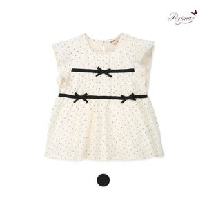 [페리미츠] 셋업 도트리본블라우스(P2521B354_02)