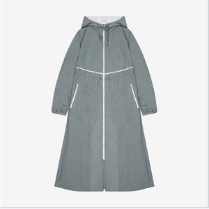 [씨]플레어 배색 라인 롱 야상(SKMAC2122)