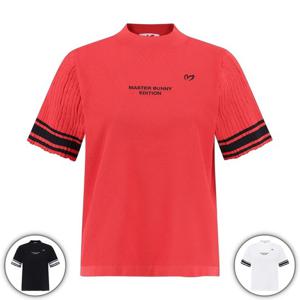 [마스터바니] 여성 배색 라인 로고 반팔 니트 (421E1SWA81)