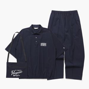 [먼싱웨어]남성 네이비 오버핏 셋업 (3SET)(MQ111POP31)