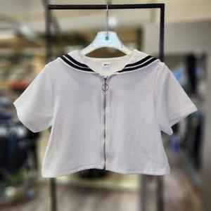 에스핏 HC09 세 일러 골지 여름반팔점퍼 SJZ304FKJP02