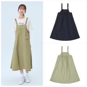 오닐(O-2) MG01 여성 루즈한 실루엣의 오버롤 원피스 랜스 오버롤 원피스 OWONO6110