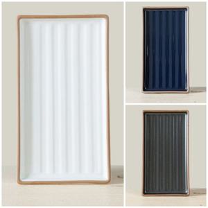 이천도자기 순수화 라인 직사각 접시 중 25cm 도자기 생선접시 접시 이천도자기 플레이팅식기 사각접시 반